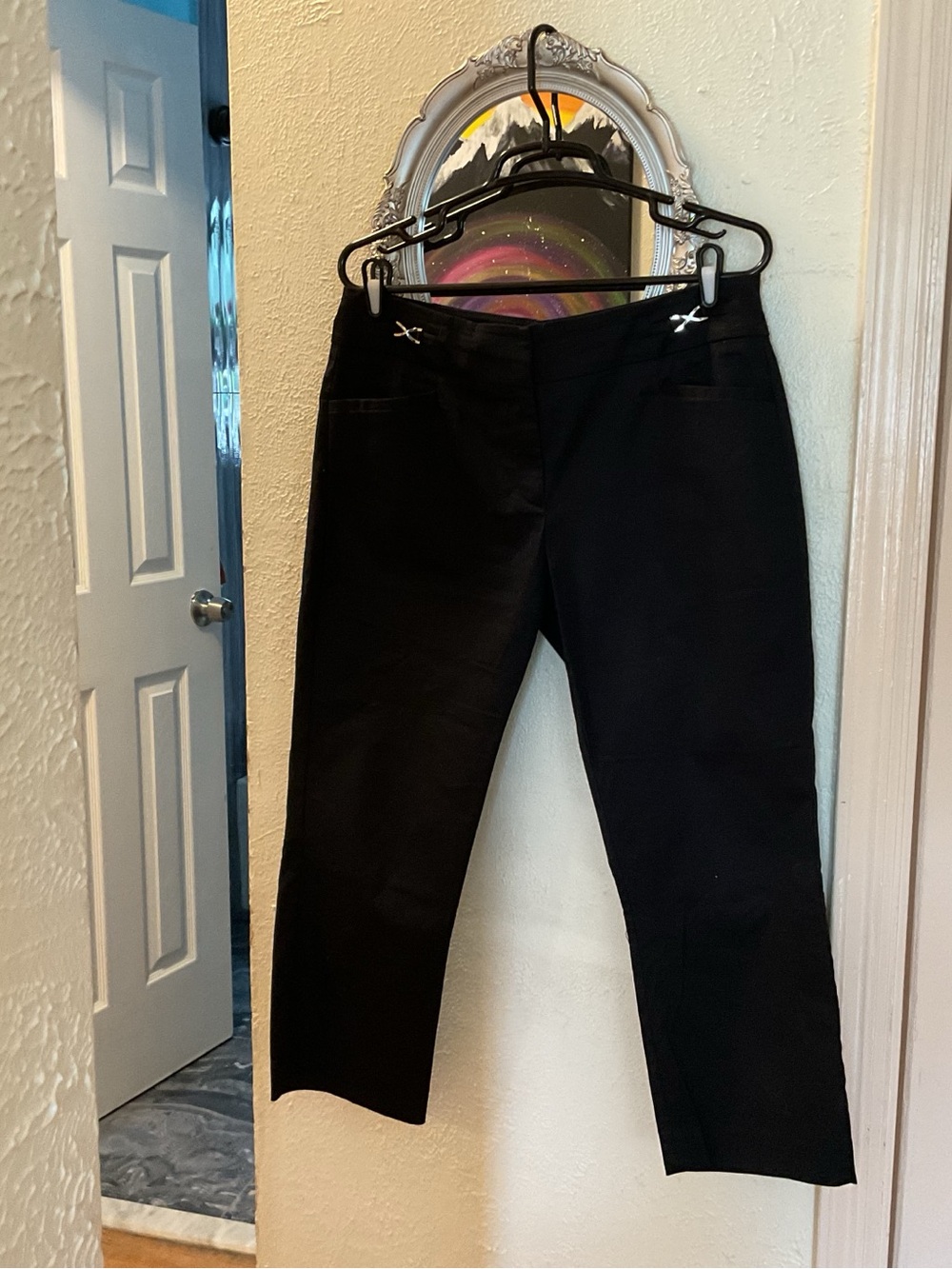 New York & Company Black Straight-Leg Pants